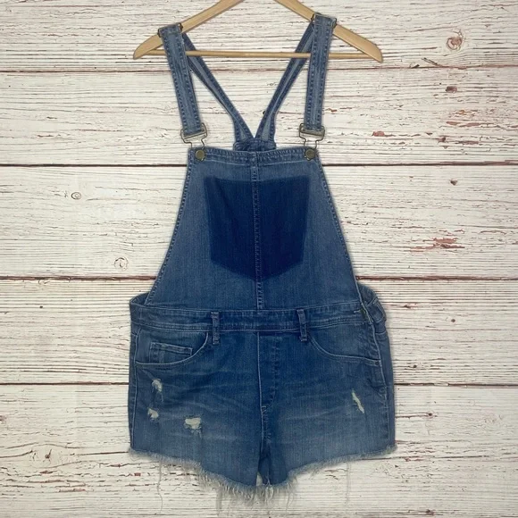 Blank NYC Denim Shortalls in Bunch of Fives Sz 31 - Picture 8 of 16